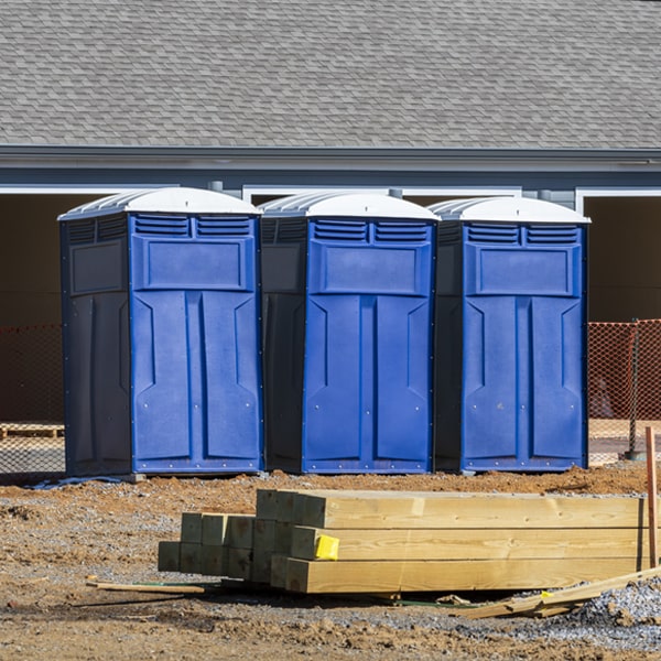 what is the maximum capacity for a single porta potty in Hughesville MO